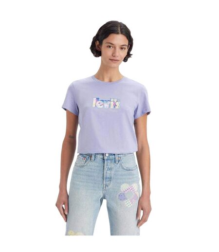T-shirt The Perfect Femme Violet Clair Levis