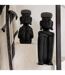 Statue Déco Assise Ethnique 33cm Noir-3