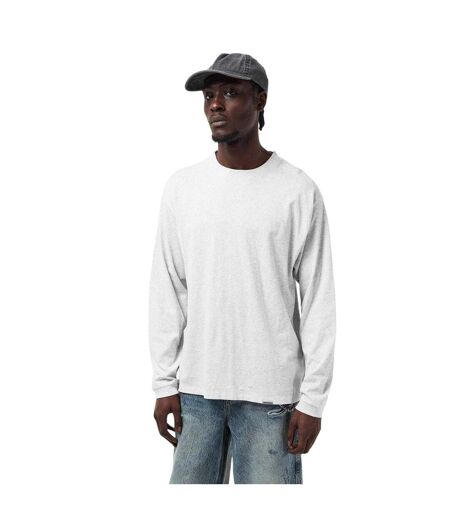 Mens Regular Long-sleeved T-shirt Ice Grey Marl Represent