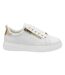 Baskets Motif/style Zippé Alessia Femme Blanc Lotus Shoes-1
