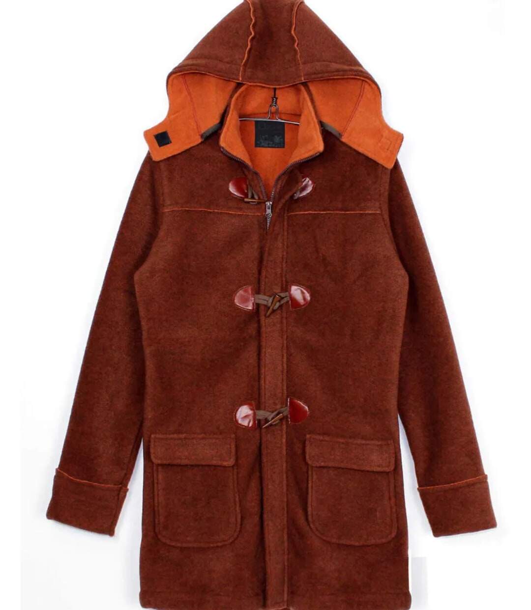 Manteau Polaire Grandes Tailles AXSLOVEN2M Marron/Orange (Axone)-5