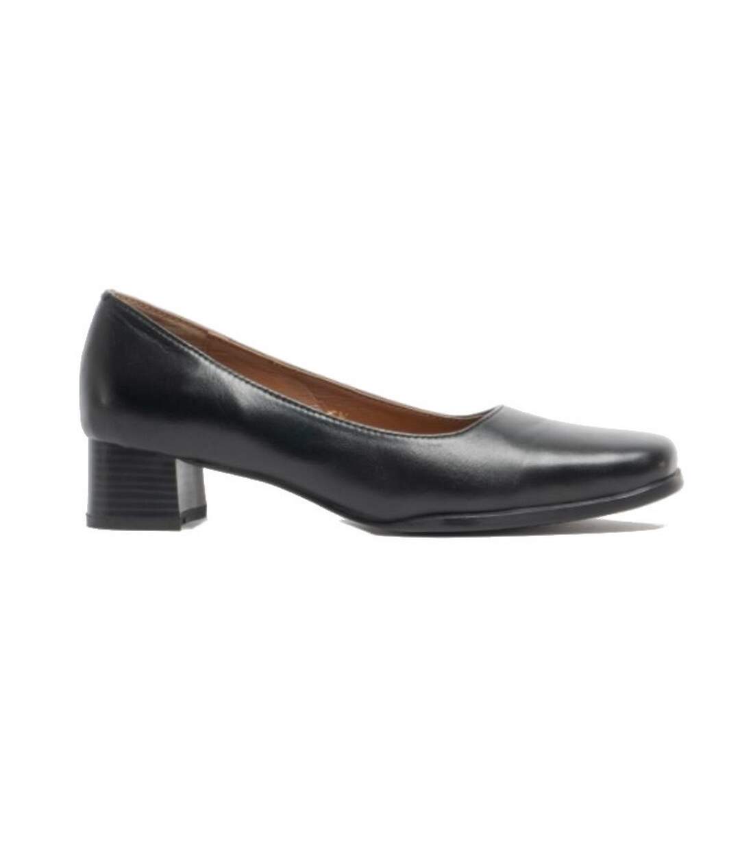 Amblers Walford Ladies Wide Fit Court / Womens Shoes (Black) - UTFS217