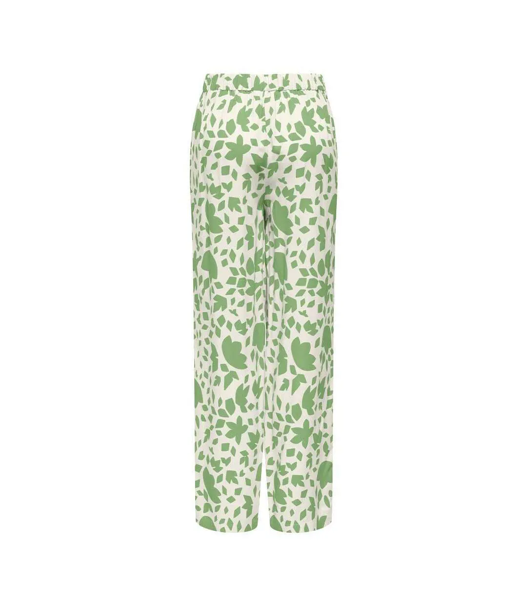 Pantalon fluide beige/vert femme only selina-2