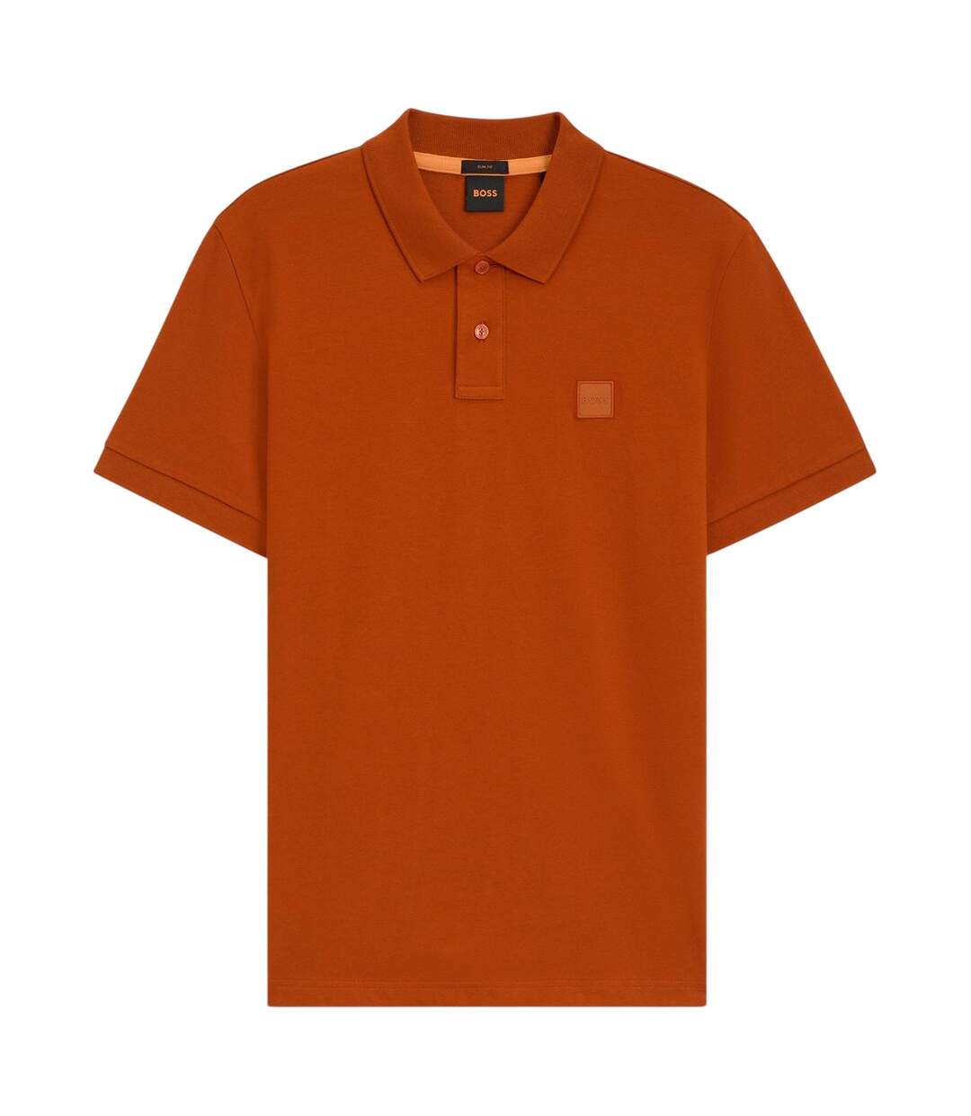 Polo Motif/style Logo Rectangulaire Passenger Homme Orange Boss-2