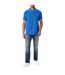 Polo Motif/style Rayure Contrastée Sur Bord Homme Bleu Roi Slazenger-4