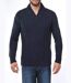 Pull col croisé 30% laine PILOT2-1
