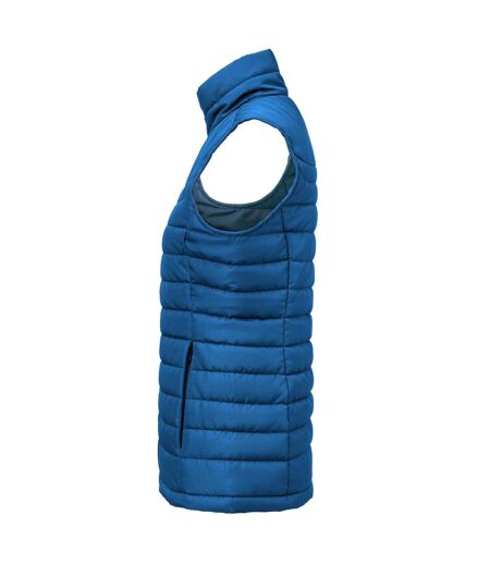 Womens/ladies Arches Padded Bust Gilet Blue James Harvest
