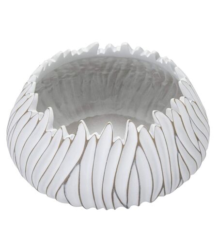 Cache-Pot Design en Relief Honduras 40cm Blanc