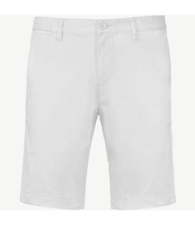 Kariban Mens Chino Bermuda Shorts (White)