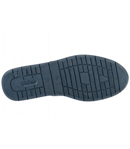 Mocassins Style Alvéolé Homme Bleu Marine Rieker
