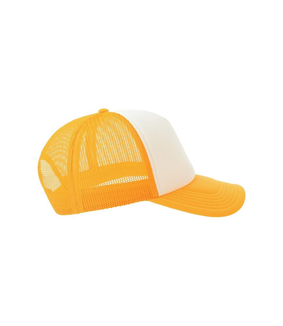 Casquette Trucker Motif/style 5 Panneaux Rapper-s Adulte Blanc Jaune Atlantis-3