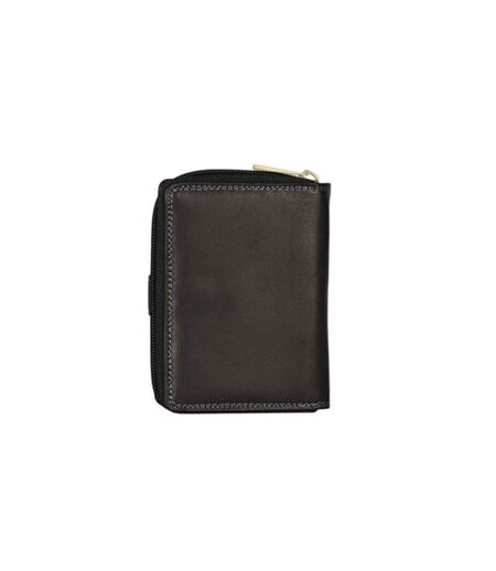 Katana - Portefeuille compact en cuir - noir - 8748