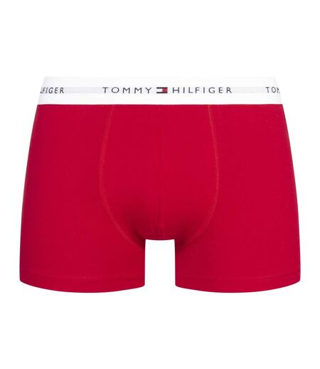 x3 boxers blanc/rouge/marine homme tommy hilfiger trunk
