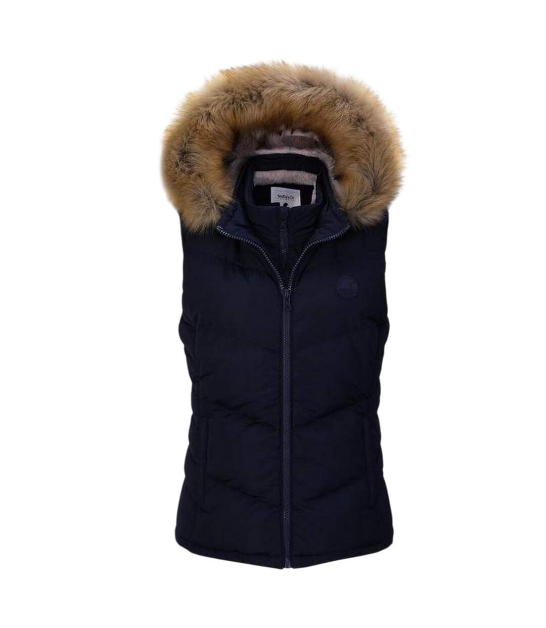 Veste Sans Manches Femme Bleu Marine Foncé SoulCal-1