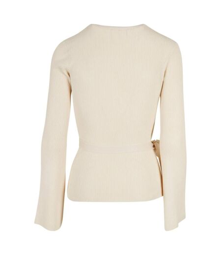 Cardigan Motif/style Côtelé Femme Sable Blanc Urban Classics