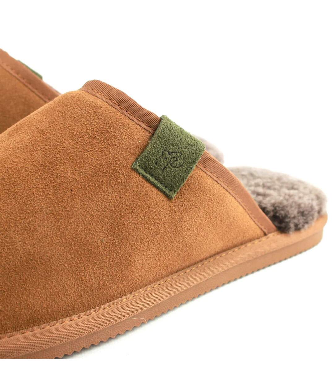 Mens ellis sheepskin slippers chestnut Eastern Counties Leather-2