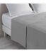Drap Plat en Coton Biolina 180x290cm Gris-1