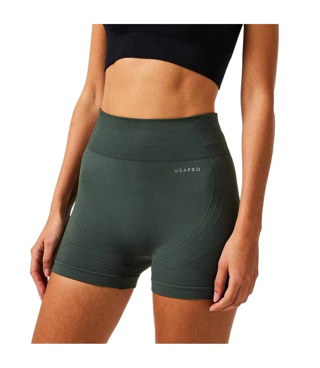 Womens/ladies Nylon Shorts Khaki USA-1