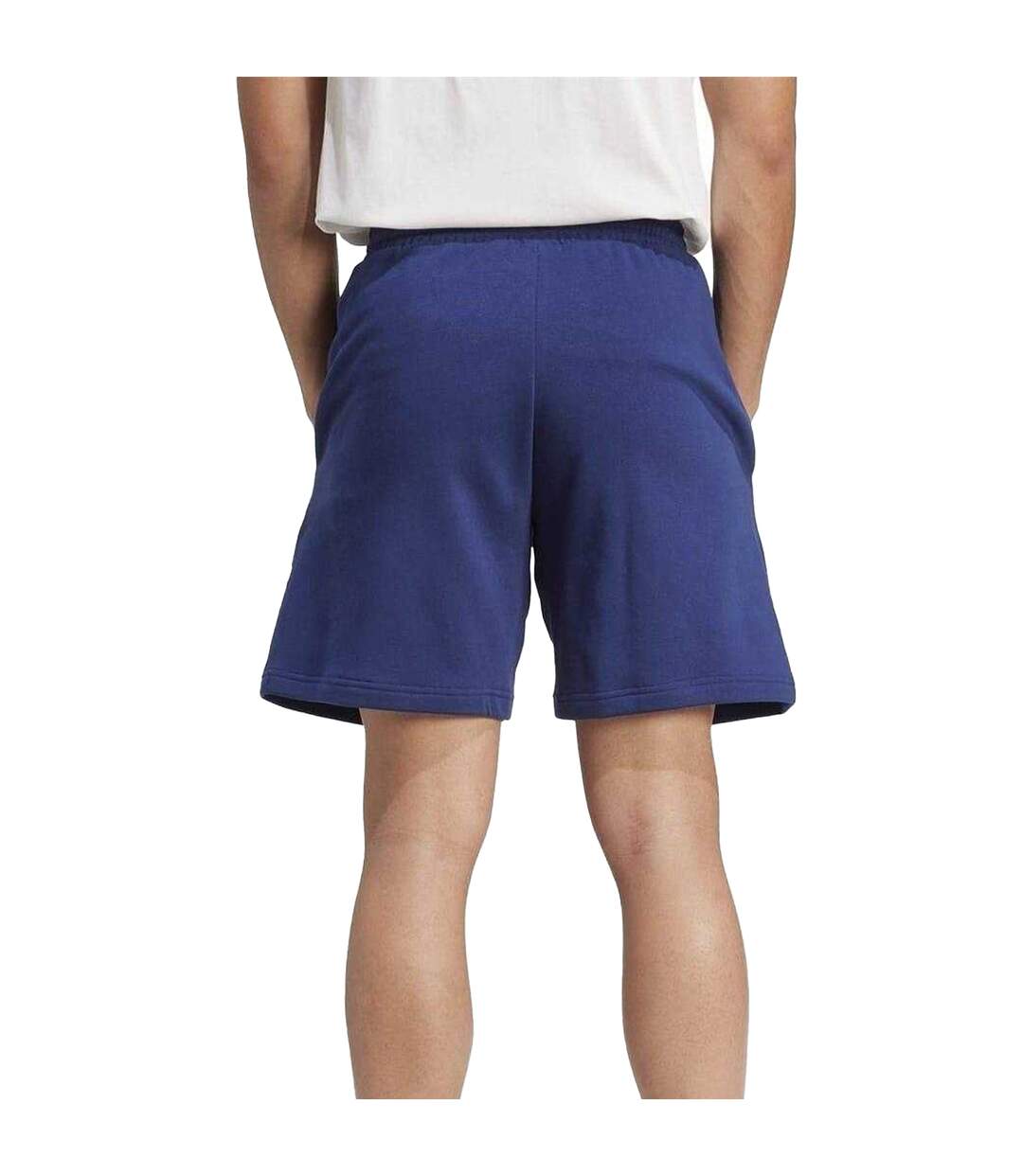 Short De Jogging Homme Bleu Blanc Adidas-2