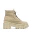Boots écru femme no name kross low-2