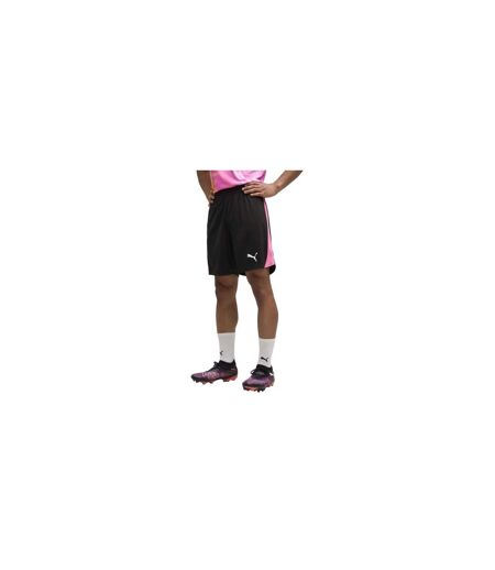 Mens Liga Football Shorts Pink Black Puma