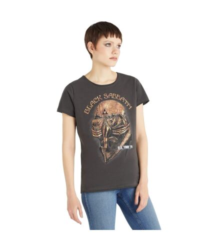 Amplified Womens/Ladies Tour ´78 Black Sabbath T-Shirt (Charcoal) - UTGD1095