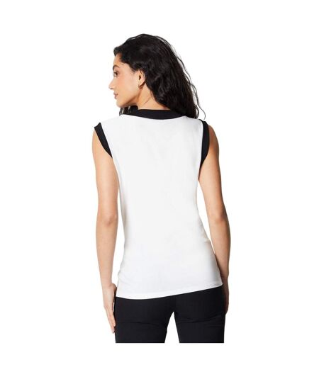 Womens/ladies contrast detail jersey top ivory Principles