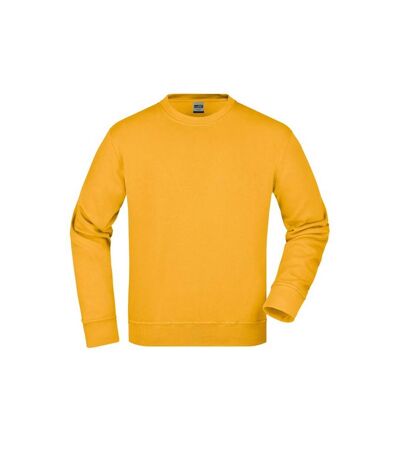 Sweat Workwear Adulte Jaune Or James And Nicholson