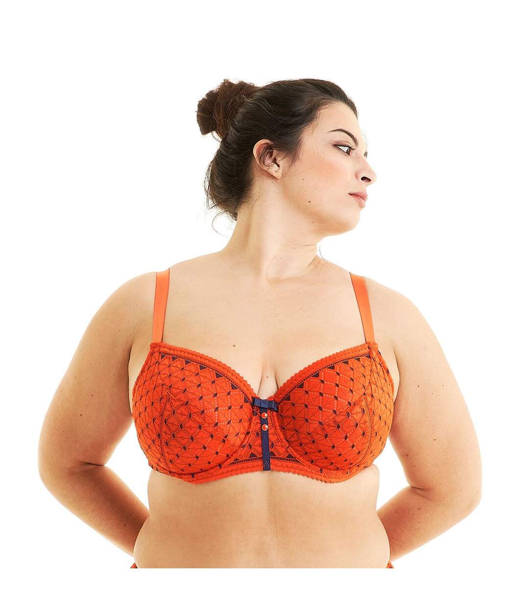 Soutien-gorge grand maintien orange Pamplemousse-2