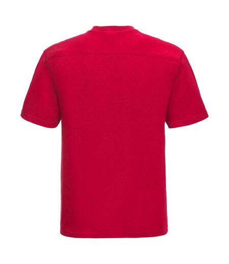 Russell Europe Mens Workwear Short Sleeve Cotton T-Shirt (Classic Red)