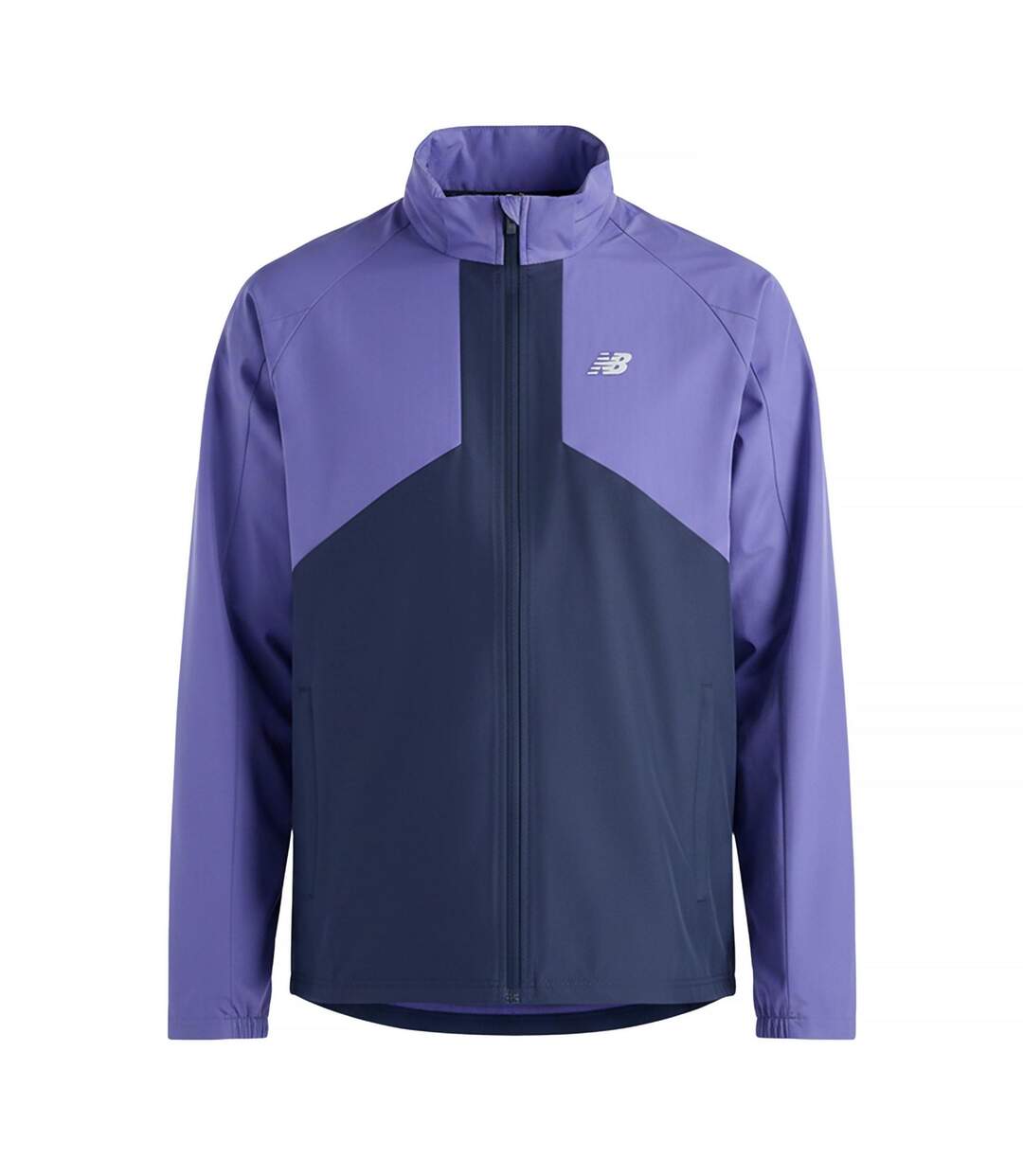 Mens Two Tone Woven Hooded Jacket Purple New Balance-2