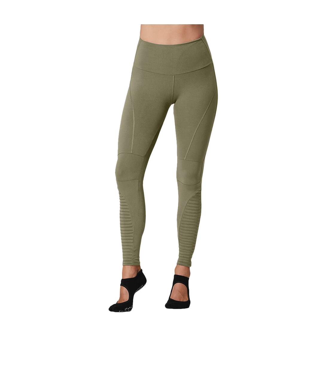 Legging moto femme vert Tavi Noir-1