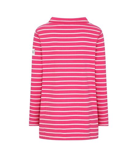 Sweat Motif/style Rayé Femme Rose Rouge À Lèvres Lazy Jacks