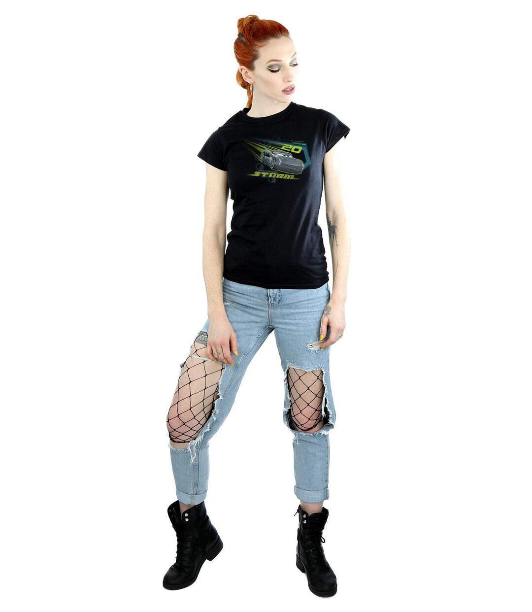 Disney - T-shirt CARS JACKSON STORM - Femme (Noir) - UTBI13664-4