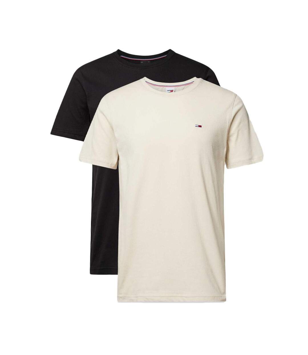 X2 T-shirt Beige/Noir Homme Tommy Hilfiger DM0DM15381 - S-1