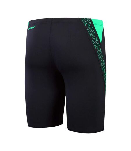 Mens hyper boom splice jammer shorts navy/green Speedo