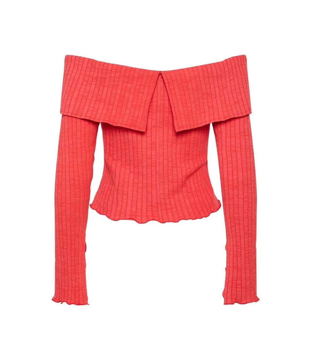 T-Shirt rouge femme pieces jazmine-2