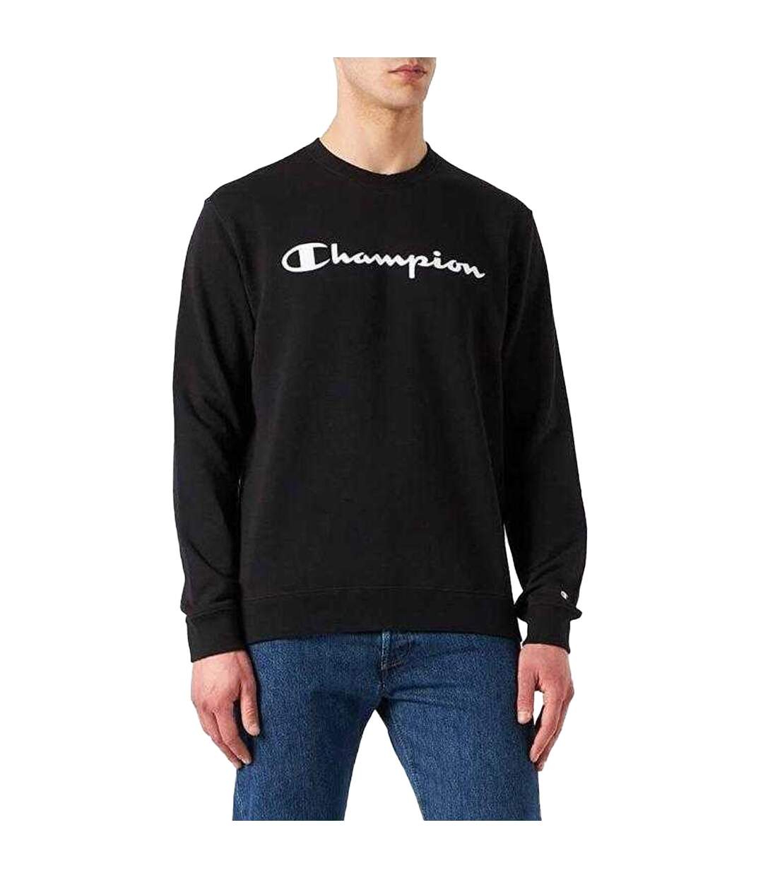 Sweat Motif/style Logo Homme Noir Champion-3