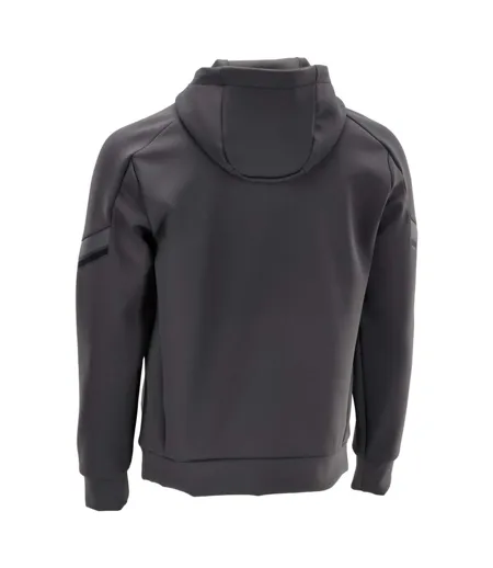 Mens Customised Fleece Hoodie Stone Grey Mascot