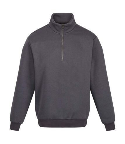 Regatta Mens Pro Quarter Zip Sweatshirt (Seal Grey)