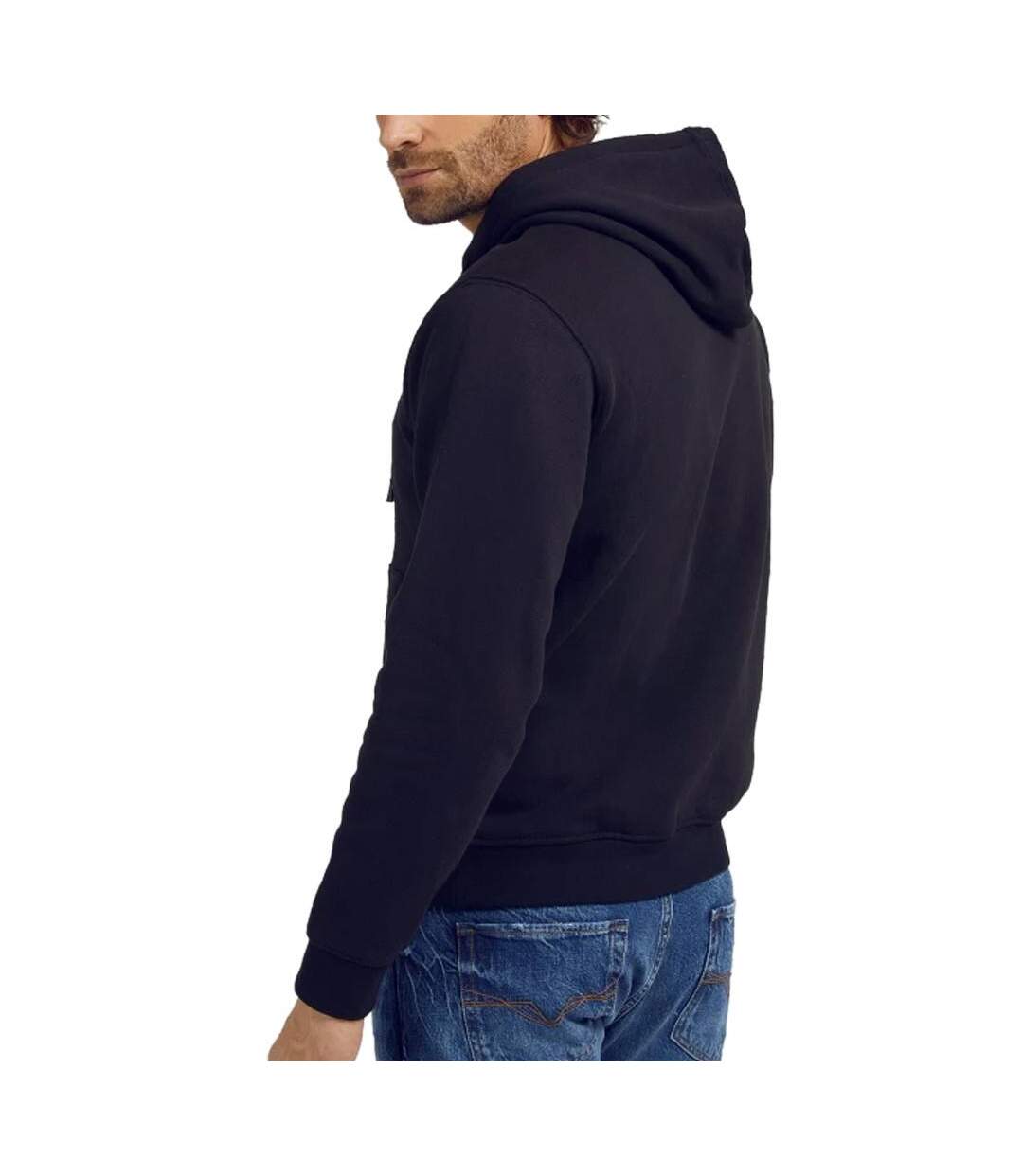 Sweat à capuche marine homme guess ander - s-2