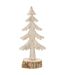 Sapin de Noël Buche - 11,5 x 8,5 x 26 cm - Beige-3
