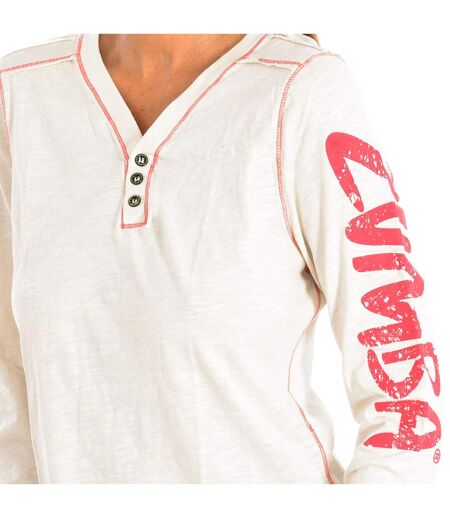 Women's long-sleeved V-neck sweatshirt Z1T00324