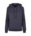Sweat À Capuche Basic Femme Bleu Marine Build Your Brand-1