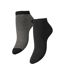 X2 paires de chaussettes noires femme pieces claura - taille unique-1