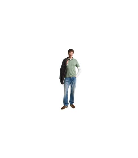 Polo Motif/style Bouclier Homme Olive Vert Gant