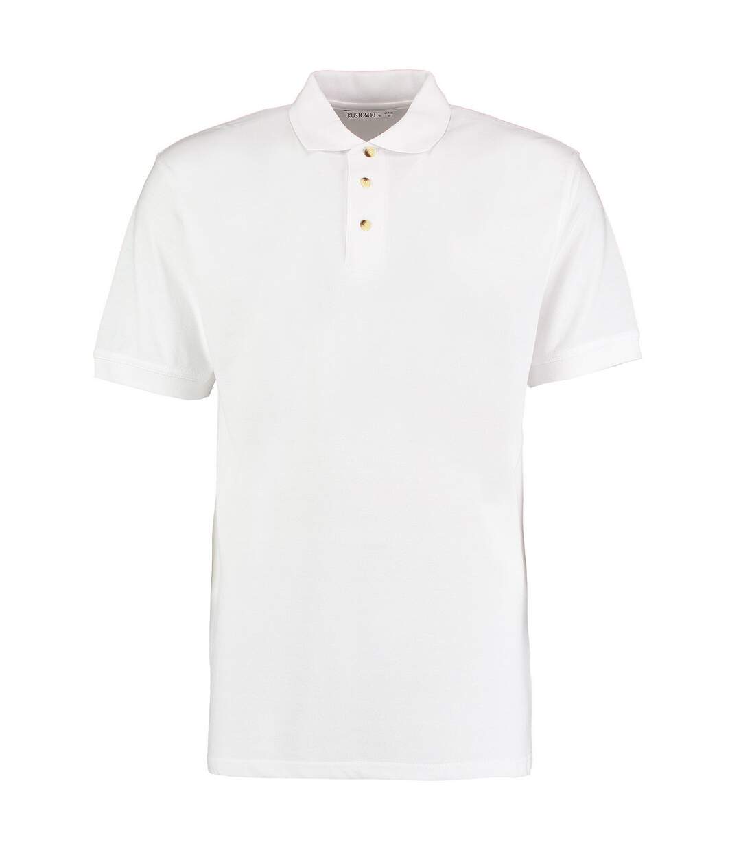 Polo workwear homme blanc Kustom Kit-1