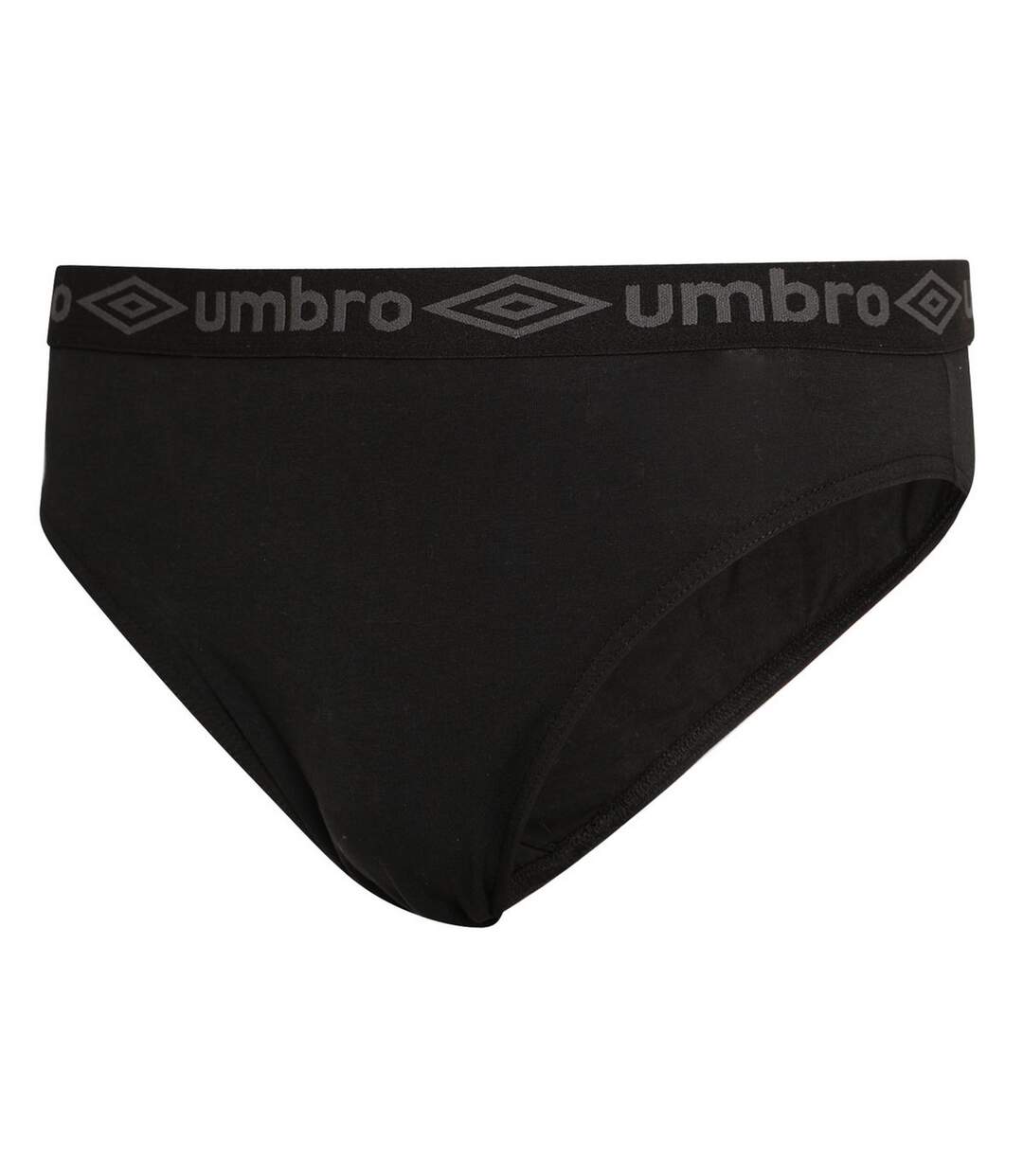 Pack of 3  Mens plain briefs  black Umbro-1