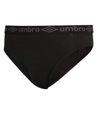 Umbro Mens Plain Briefs (Pack of 3) (Black) - UTUO299