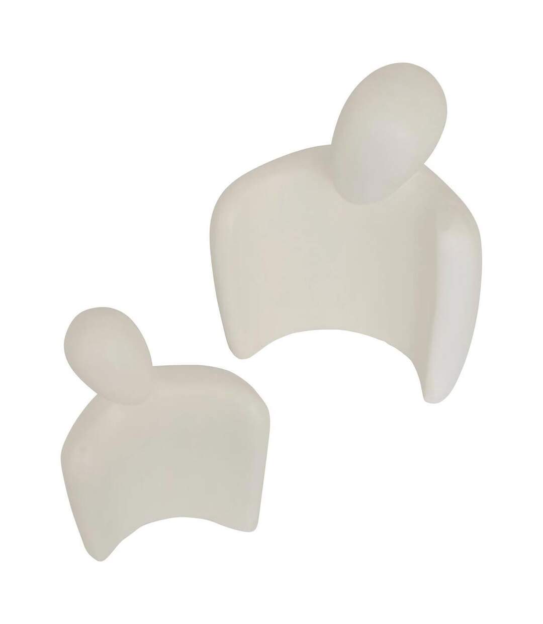 Statuette Couple en Résine Rima 22cm Blanc-2